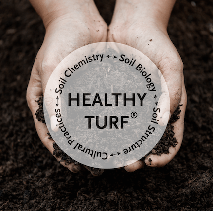PJC's Healthy Turf Circle depicts the four components to promote Healthy Soil for Turf.