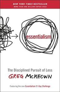 Book cover of The Disciplined Pursuit of Less showing scribbled lines changing to a circle